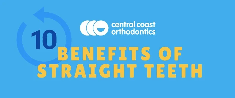 Banner reading 10 Benefits of Straight Teeth