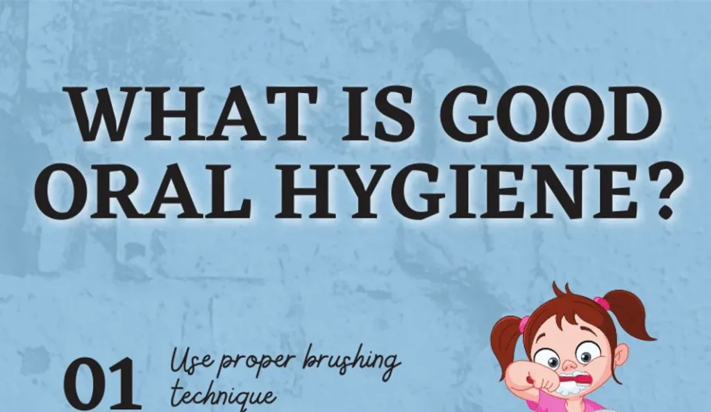 Banner reading What Is Good Oral Hygiene, step one, use proper brushing technique
