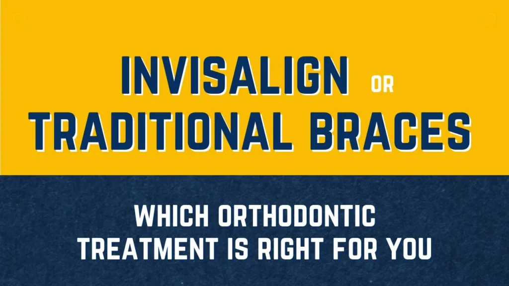 Banner reading Invisalign or Traditional Braces, which orthodontic treatment is right for you